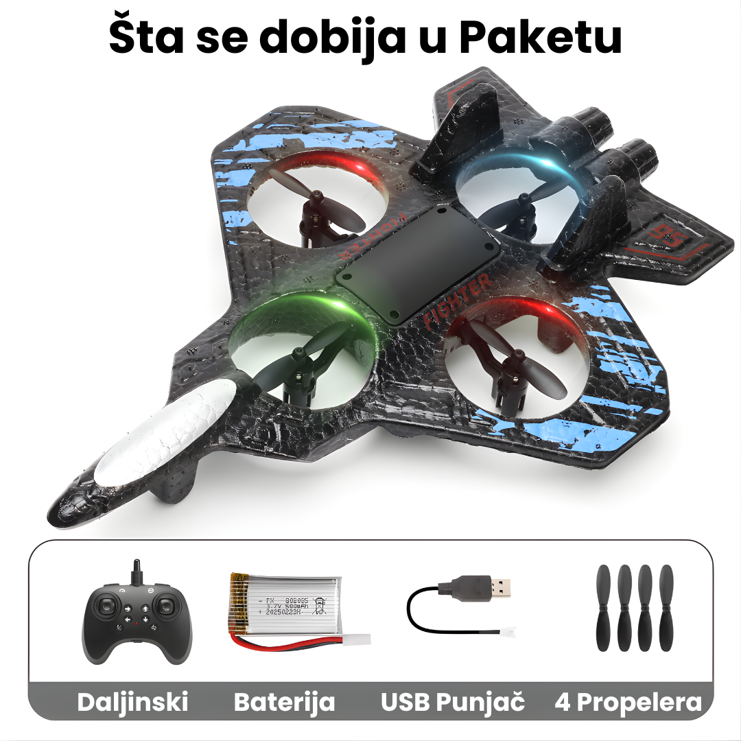 Avion-Dron na Daljinski sa 2 Baterije